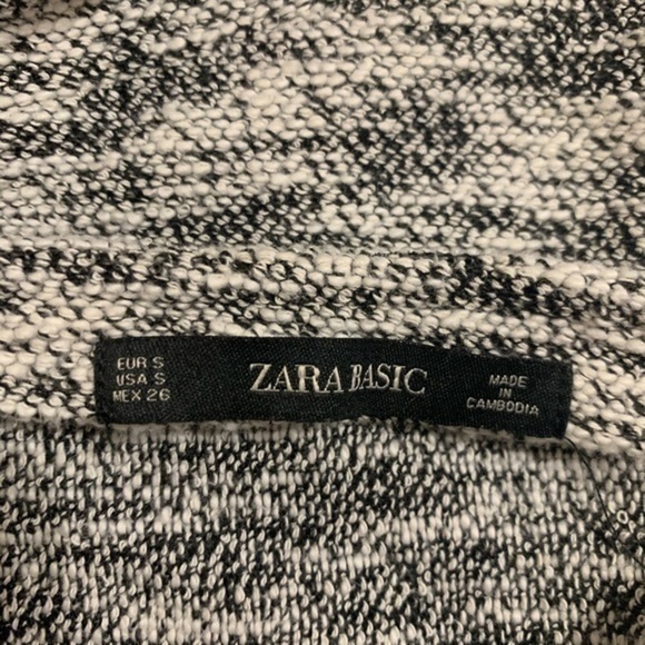 Zara Basic Asymmetrical Gray Knit Skirt Small - Picture 3 of 5